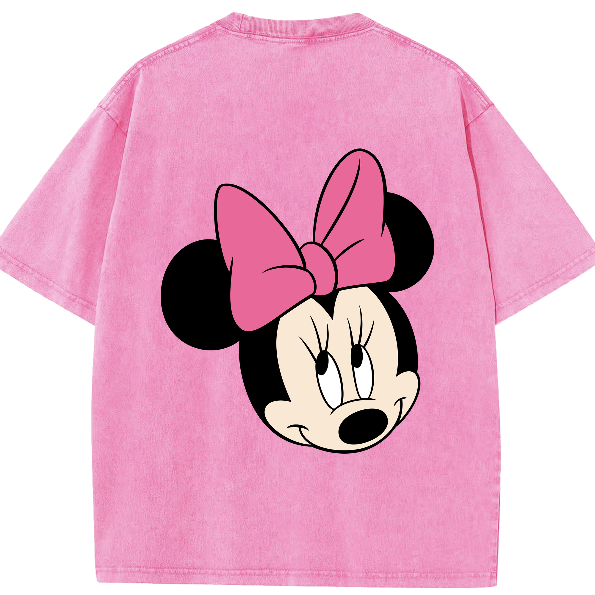 （画像用） ミッキーマウス Mickey Mouse 綿100% ヴィンテージ風 半袖Tシャツ（背面プリント）